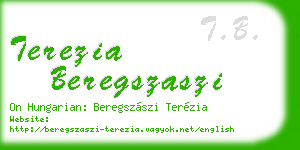 terezia beregszaszi business card